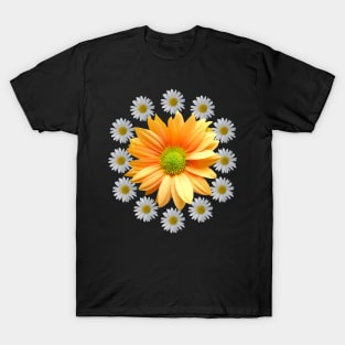 daisy flower daisies bloom floral blooming florets T-Shirt